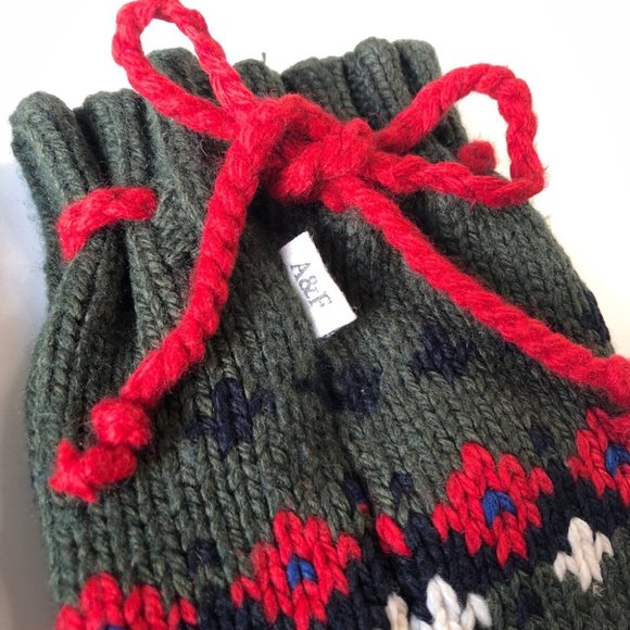 Abercrombie & Fitch Fairisle Knitted Christmas Socks Stockings - Picture 5 of 8